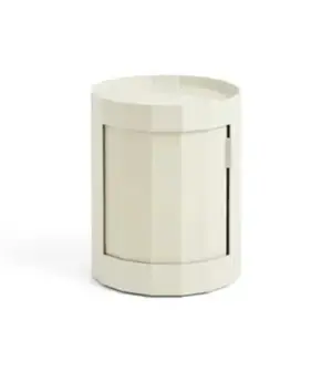 Hay - Facet Cabinet - Low - Eggshell - Hvid - 49 cm - sidebord 